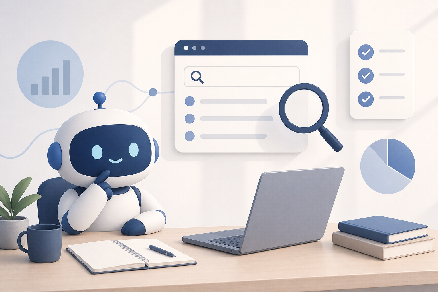 Equipe planejando pesquisa de palavras-chave e plano de conteúdo em um dashboard de SEO