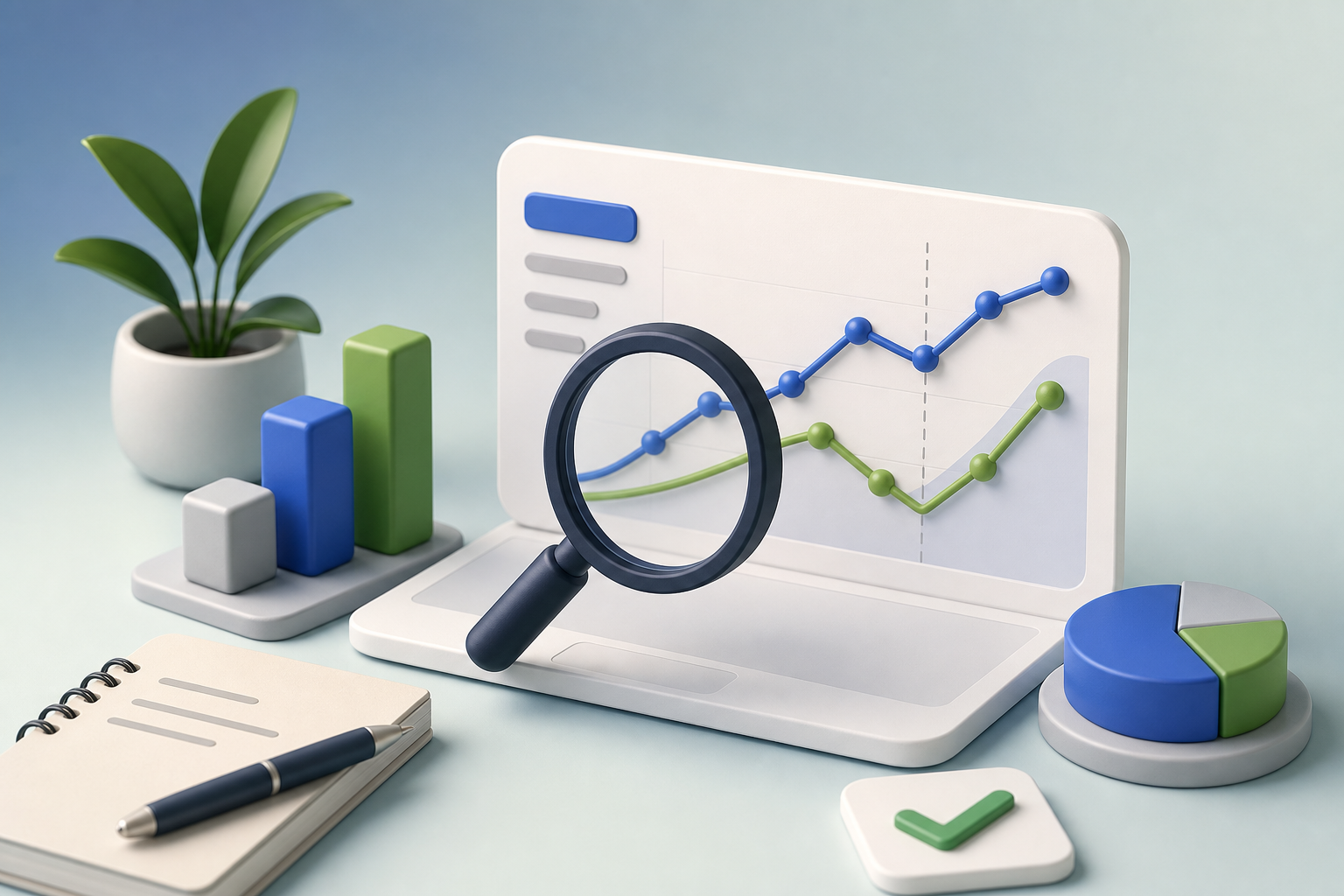 Dashboard de rank tracking mostrando evolução de posições e oportunidades de SEO para blog