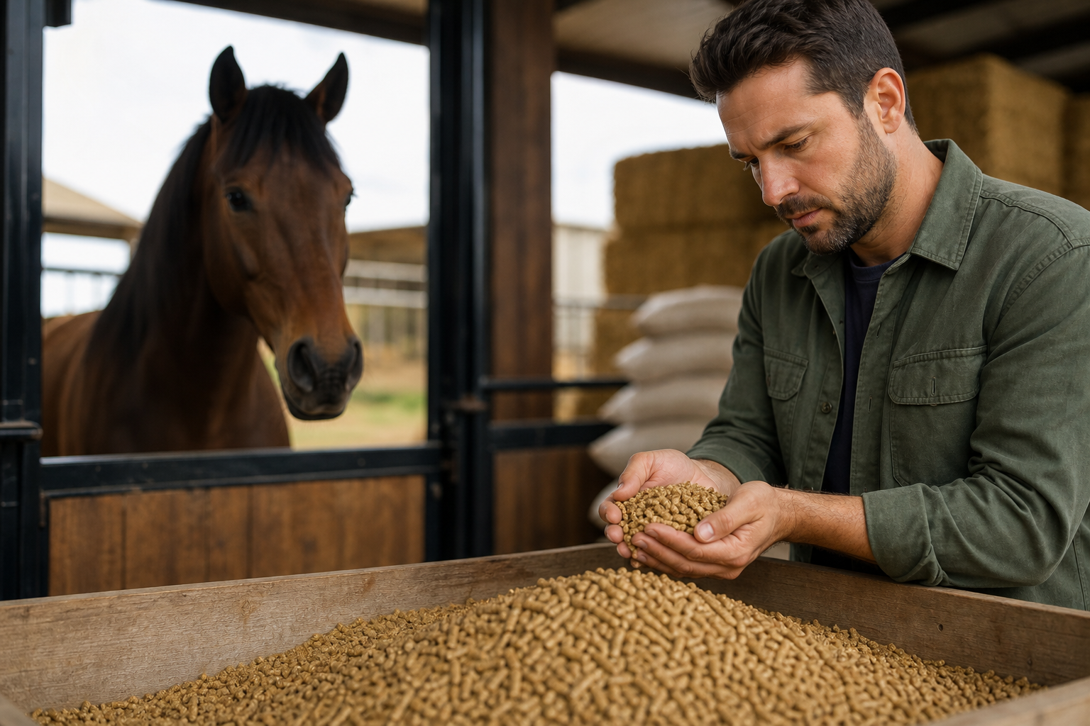 Ração para cavalos com foco em equilíbrio nutricional, digestibilidade e boas práticas de fabricação