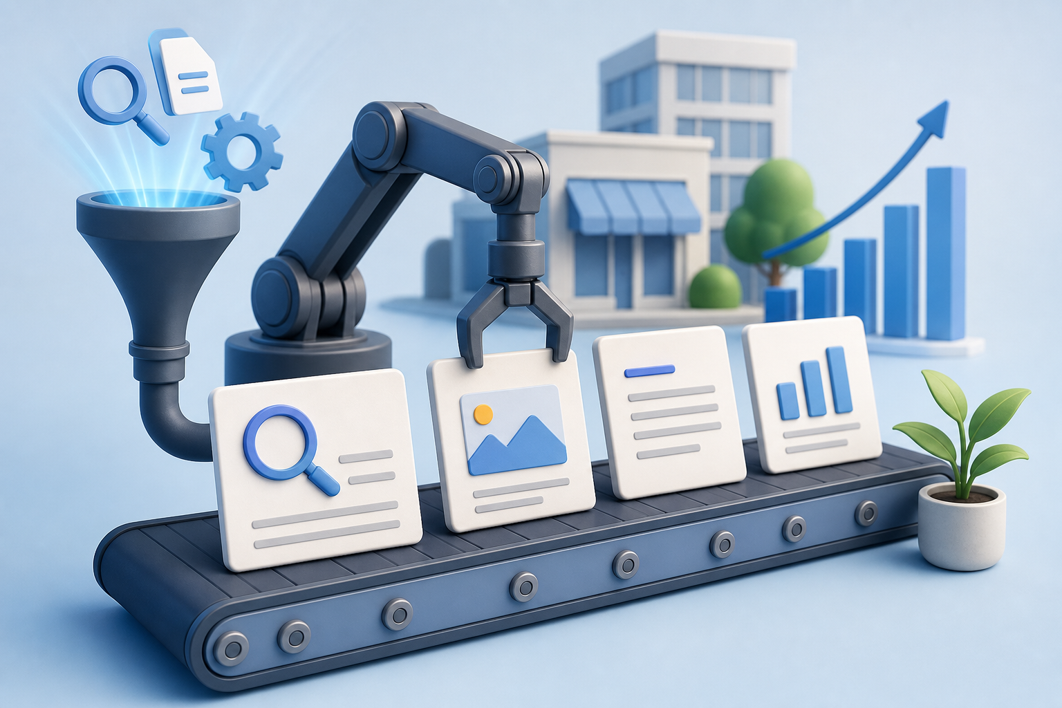 Automação de SEO para pequenas e médias empresas com blog ativo, dashboard e publicação automática