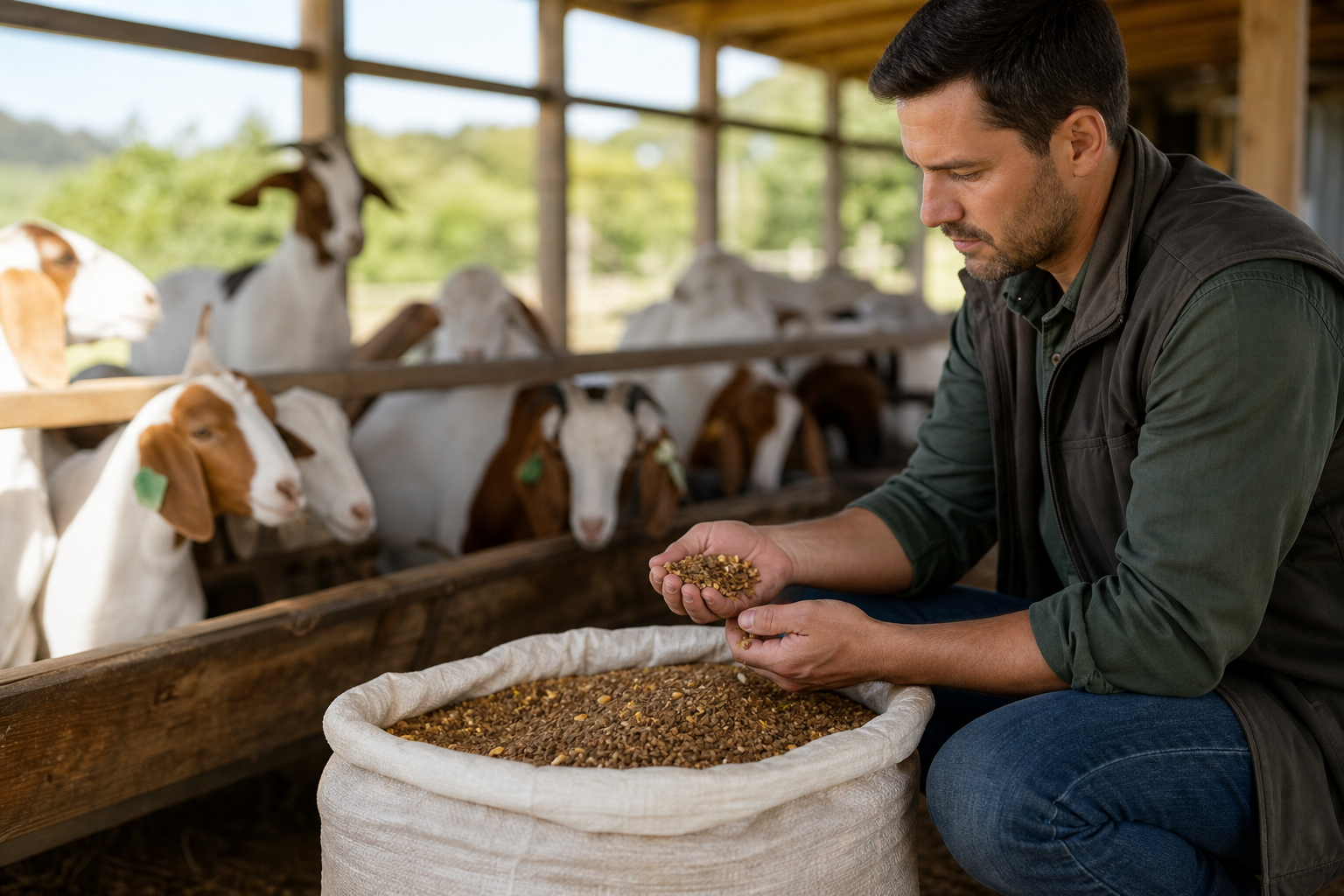 Ração caprinos para diferentes fases da vida e sistemas de produção