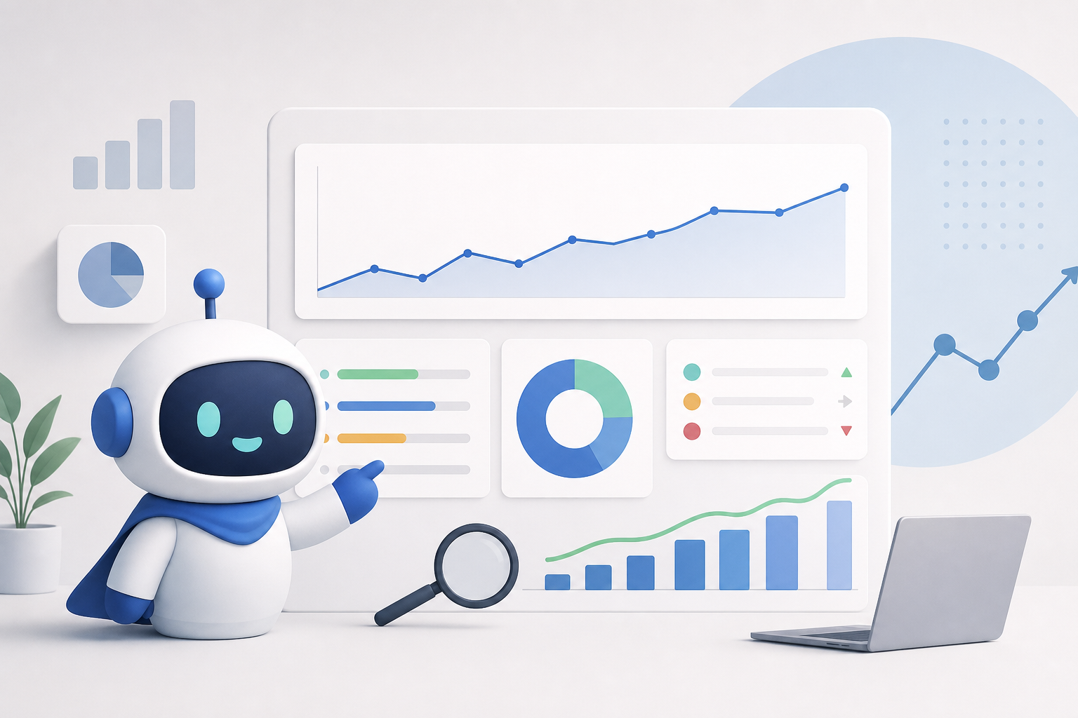 Dashboard de rank tracking com acompanhamento de posições, SEO Score e sinais de desempenho de conteúdo SEO