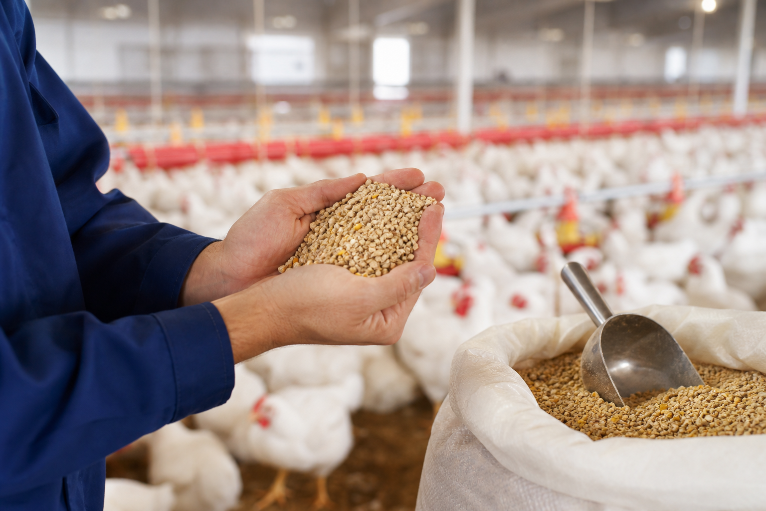 Ração aves para manejo da criação com foco em formulação, palatabilidade e qualidade