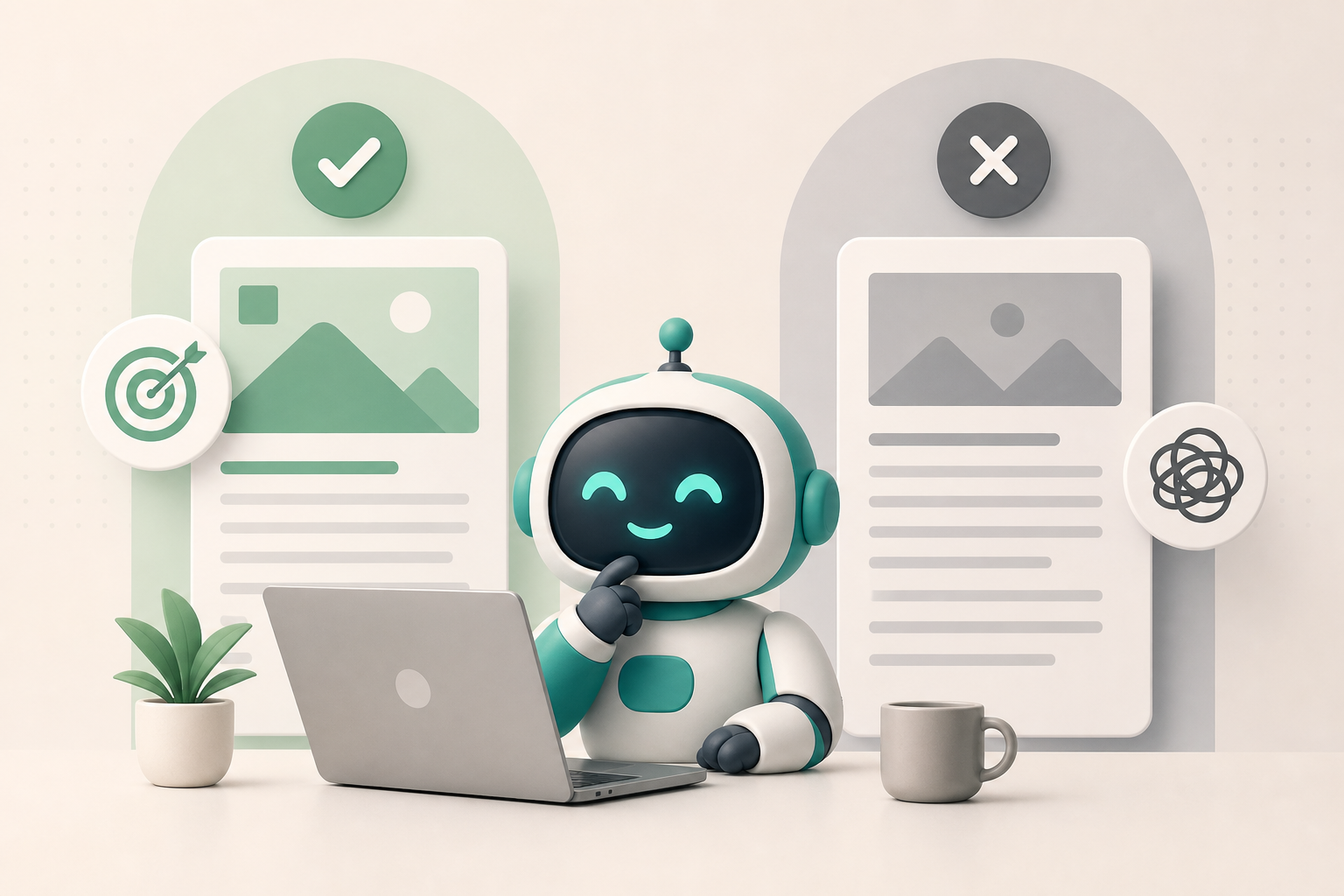 Pessoa revisando geração de conteúdo para blog com foco em tom de voz e conteúdo SEO