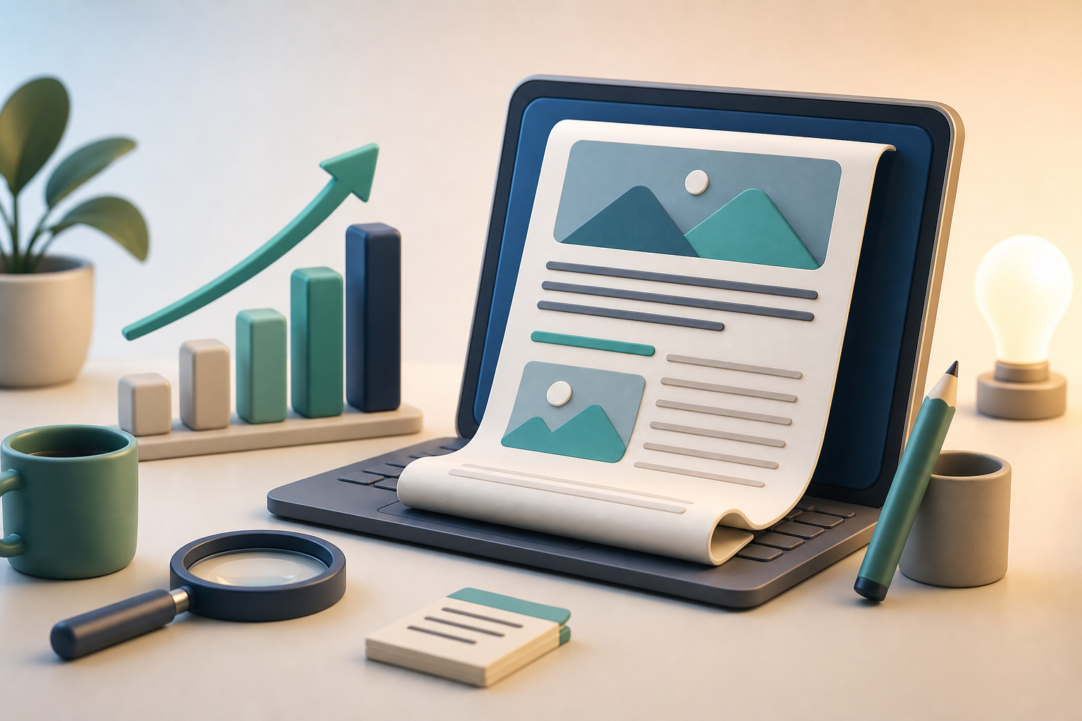 Artigos SEO personalizados para blog empresarial com foco em tom de voz e automação