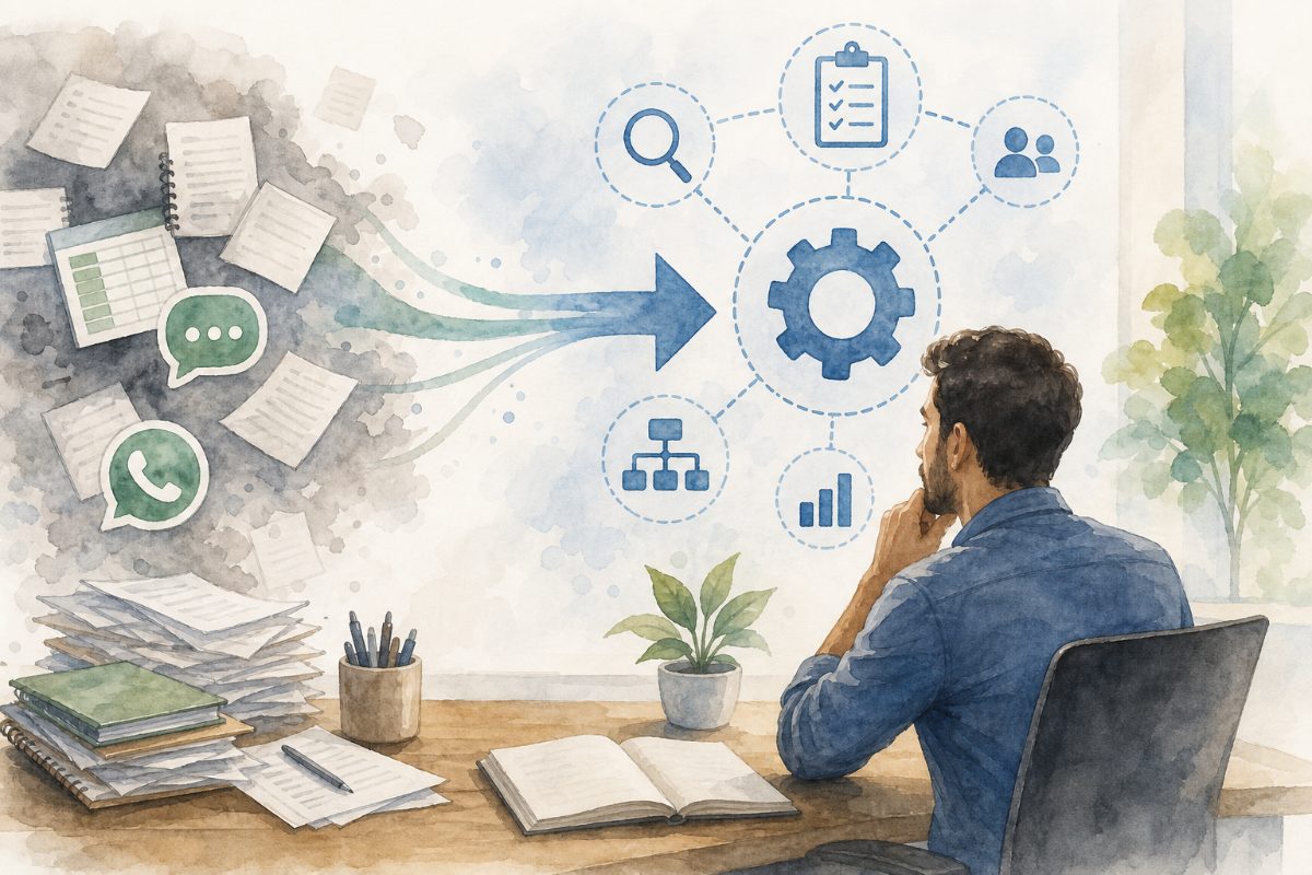 Automação de processos para organizar a rotina da empresa e melhorar a gestão operacional