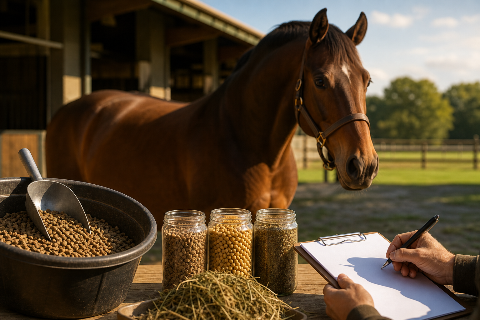 Nutrição equina adaptada ao trabalho, idade e objetivo do cavalo